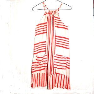 Old Navy Pink And White Stripe Lining Dress Size XS